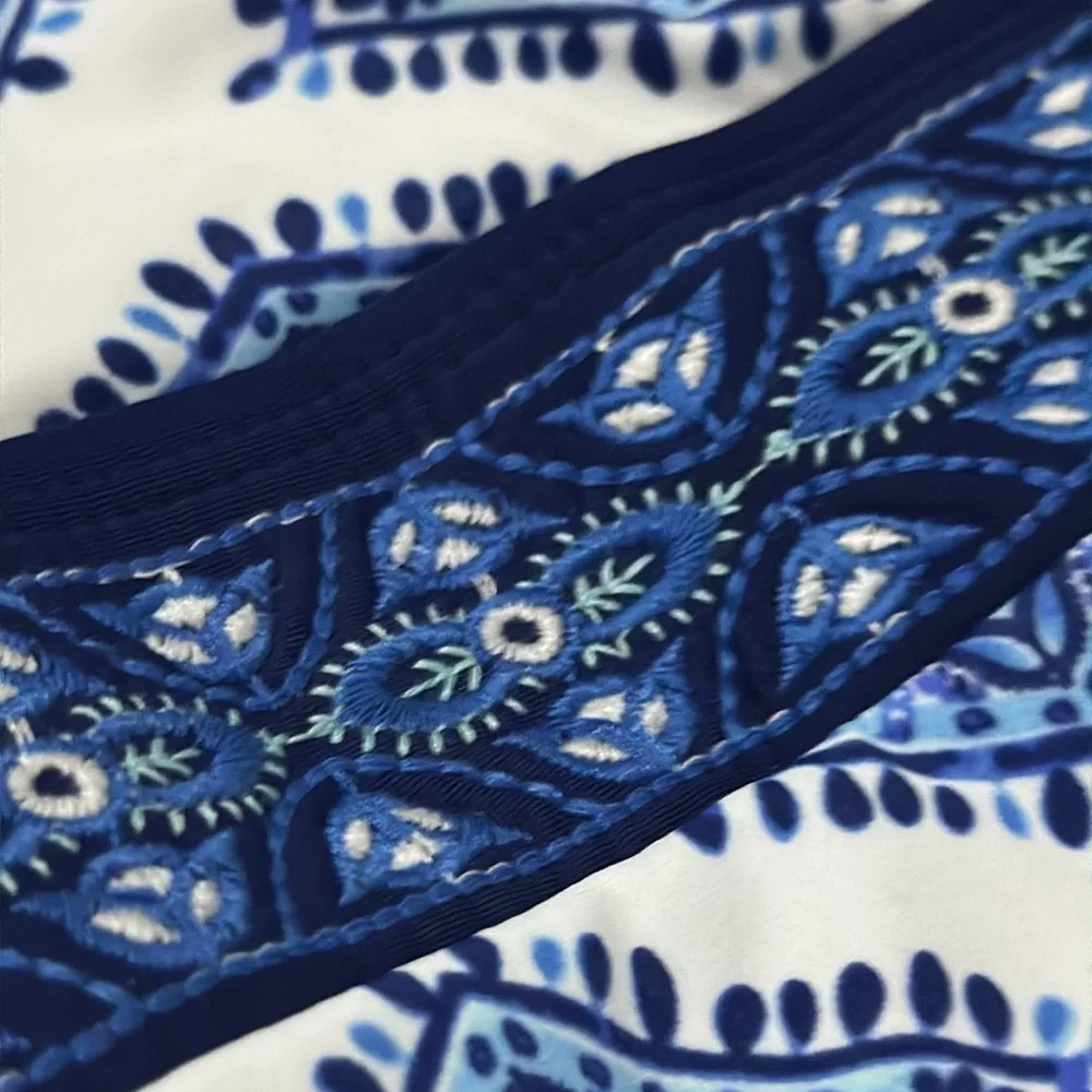 Cabana Life Batik Embroidered One Piece Swim Suit with UPF 50 - Picture 3 of 7